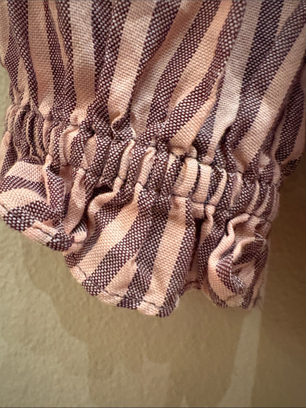 Madewell Striped Pink Wrap Peplum Top - Women - Picture 5 of 10